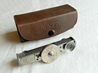 Vintage Weha Pocket Range Finder In Leather Case