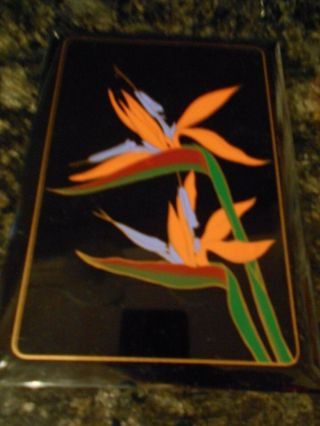 Vintage Address Book Bird Of Paradise Design 7&1/4 " X 5&1/4 " Taiwan