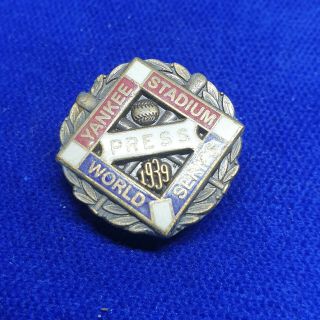 York Yankees World Series Press Pin 1939