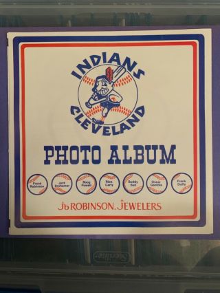 1975 Cleveland Indians Jb Robinson Photo Album Scarce Frank Robinson Buddy Bell