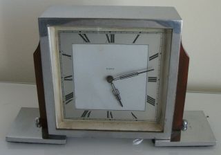 Art Deco Chrome - Bakelite 8 Day Mantel Clock