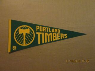 Nasl Portland Timbers Vintage Defunct League Logo Soccer Pennant