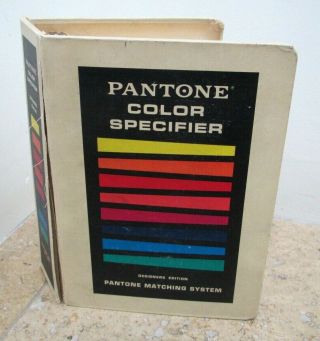 Vintage Pantone Color Specifier Matching System Book,  3 Ring Hardback