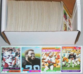 1981 - Topps - Vintage Football Cards Near Complete Set W/stars/hof