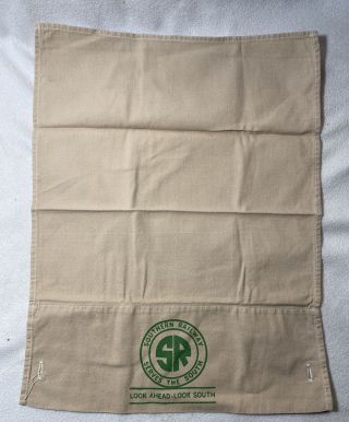 Vintage Southern Railway Seat Head Rest Cover
