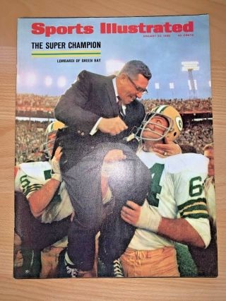 Sports Illustrated January 22 1968 Vince Lombardi Jerry Kramer Green Bay Packers
