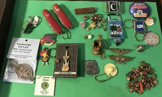 Vintage Junk Drawer - Pocket Knives; Disneyland; Cracker Jack/gumball Prizes; More