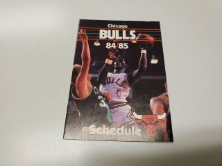 Rs20 Chicago Bulls 1984/85 Nba Basketball Pocket Schedule - Ace Hardware Jordan