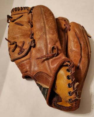 Vintage Ted Williams 1662 Sears & Roebuck Leather Baseball Glove