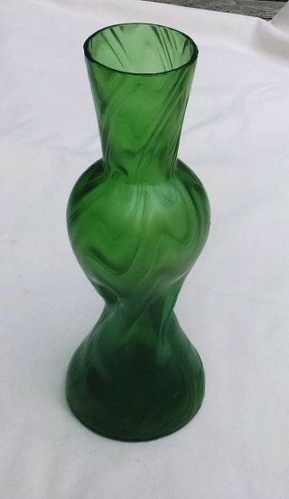 Antique Loetz Type Green Glass Vase