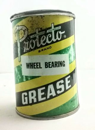 Vintage Protecto Grease Tin Can