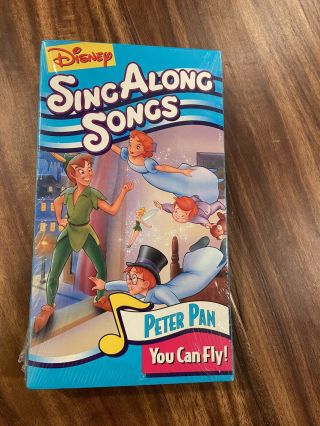 Disneys Sing Along Songs - Peter Pan: You Can Fly (vhs,  1993) Vintage