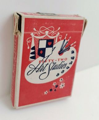 Vintage 1950 ' s Risque Pin Up Girls 52 Art Studies Playing Cards - No Jokers 2