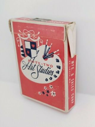 Vintage 1950 ' s Risque Pin Up Girls 52 Art Studies Playing Cards - No Jokers 3