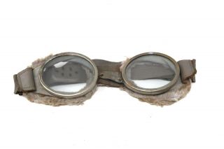 Antique WW2 RAF Flying Goggles In Tin Case 27529 3