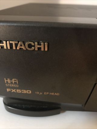 Vintage Hitachi VHS VCR Player Recorder VT - FX530A FX530 No Remote 2