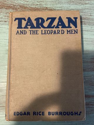 Vintage Tarzan And The Leopard Men By Edgar Rice Burroughs Illustrated St.  John