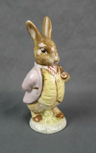 Vintage Royal Albert England Beatrix Potter Figurine Mr Benjamin Bunny Rabbit