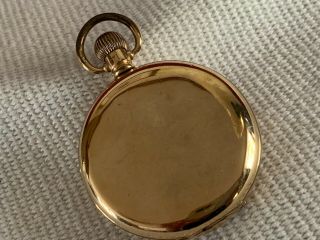 Antique Hunter Pocket Watch Case Only English 10k Yellow Gold Plate 20 Year Case