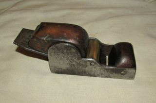 Antique Chariot Plane Block Plane Wooden Infill & Wedge Old Woodworking Tool