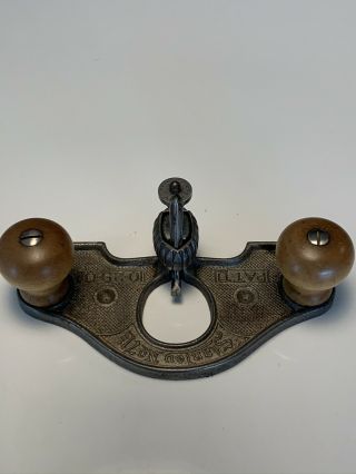 Stanley No.  71 1/2 Hand Router Plane Antique Carpenter Tool Patent October 1901