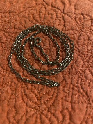 Vintage 925 Sterling Silver Necklace Chain 24”