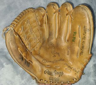 Rawlings Baseball Glove Rht Gj99 Mickey Mantle Yankees L - Heel Youth Model