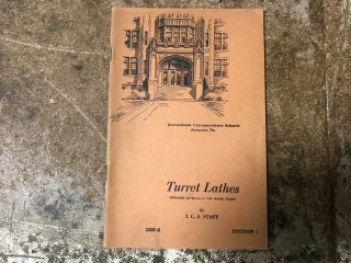 Machinist Tool Lathe Mill Vintage Turret Lathes Metal Book