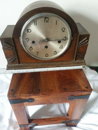 Vintage Foreign Mantle Clock With Universal Key,