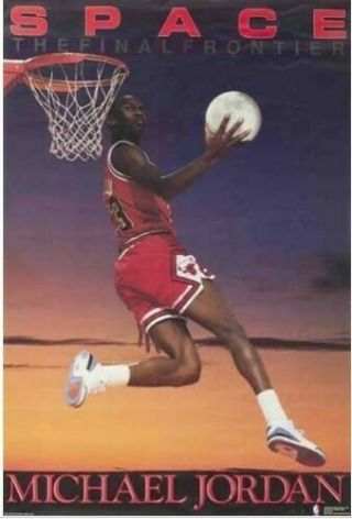 1990 Costacos Michael Jordan Space The Final Frontier Factory Poster