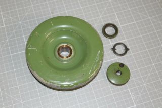 Vintage Elna Green Supermatic Sewing Machine Hand Wheel W Clutch Knob & Washers
