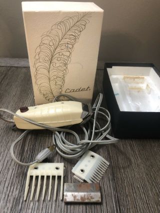 Vintage Cadet Hair Trimmer Electro Tool Corporation Size 2 And 1 Gaurd
