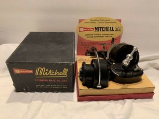 Vintage (nos) Garcia Mitchell 300 Spinning Reel W/ Box & Display Card