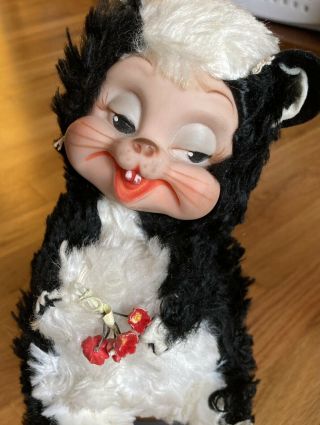Vntg Rushton Co.  Star Creation Stinky Skunk Rubber Face Toy Plush Stuffed Animal
