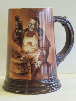 Antique Lennox 1/2l Beer Stein With Monk