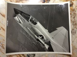 Usn Navy Chance Vought F8u - 2n Fighter Aircraft Missile Photo 1362