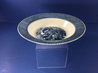 Vintage,  Royal China,  Currier & Ives,  Large 9 " Serving Bowl,  " Maple Sugaring "