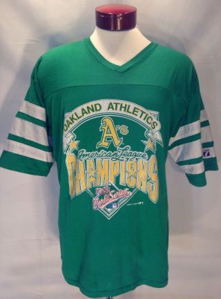 E981 Oakland Athletics Vtg 1988 World Series Al Champions Logo 7