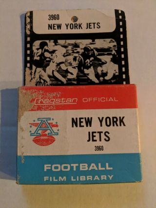 Vintage American Football League Afl York Jets 8mm Crangstan Film In Package