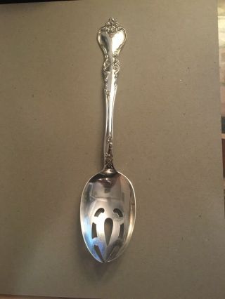 Reed And Barton Sterling Silver Pierced Savannah Serving Spoon