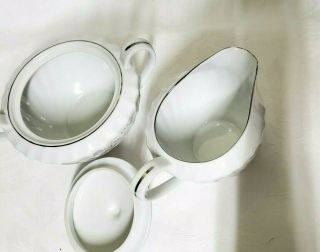 Vintage Gold Standard Japan Porcelain China Creamer & Sugar Bowl w/ Lid 3