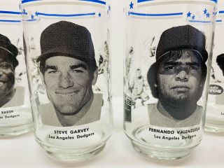 Vintage 1982 Set Of 4 MLB Los Angeles Dodgers “THE BOYS” Glass Tumblers 2