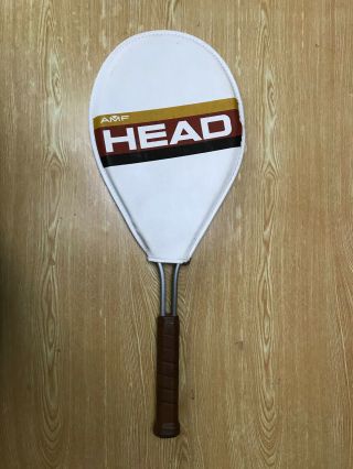 Vintage Head Edge Aluminum Tennis Racket 4 5/8 W/ Cover Wow