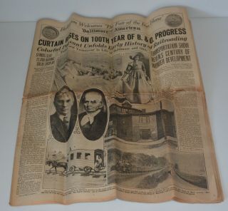 1927 Fair Of The Iron Horse 16 Page Section B Of Baltimore American Newspaper Nr