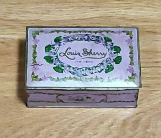 Vintage Chocolates Tin Box Louis Sherry York Paris Canco Weighted Cover