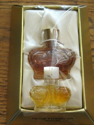Vintage Prince Matchabelli Added Attraction 1 Oz Perfume & 1 Dram Wind Song Full