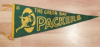 1968 Vintage Bowl Ii Green Bay Packers Football Pennant