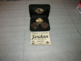 Michael Jordan Chicago Bulls 1999 Upper Deck Highland 3 Coin Set (very Rare