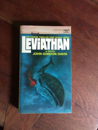 Leviathan By John G.  Davis 1977,  Mass Market Horror Out Of Print Vintage 1st Ed