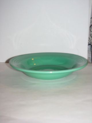 Fiestaware,  Vintage,  8 1/2 Inch Deep Plate,  Fiesta,  Green,  Light Green,